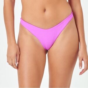 LSPACE Lilac Purple Cabana Bitsy Cut Bikini Swimsuit Bottom Size Medium New